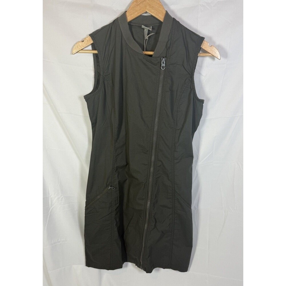 Bench Sleeveless Zip Front Lightweight Mini Dress Dark Grey Size Small - Picture 5 of 8